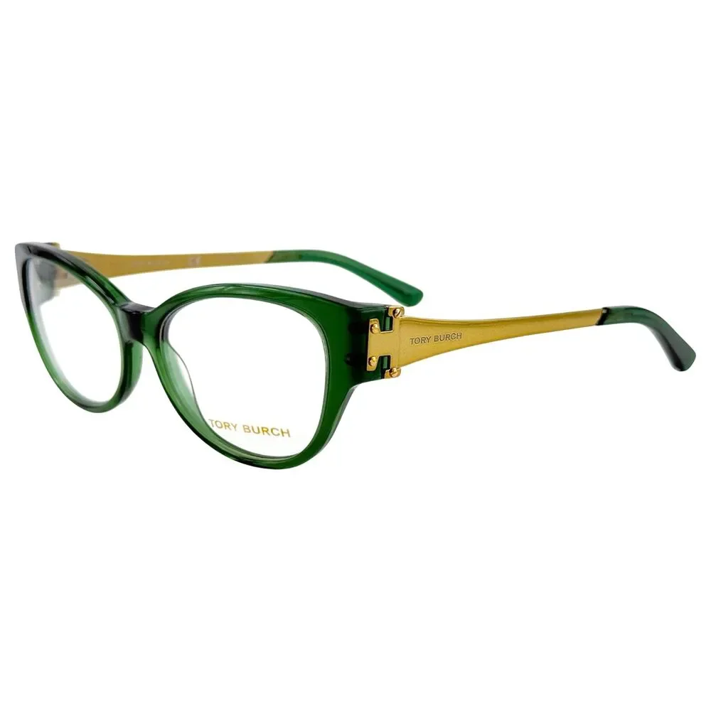 Tory Burch TY2077 Womens Plastic Eyeglass Frame 1679 Bottle Green 53-16
